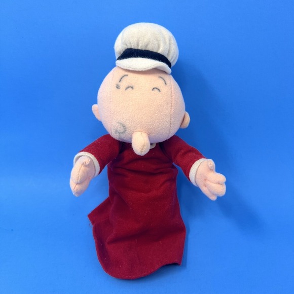 Vintage Popeye Stuffins 1999 Plush Stuffed Toy Doll in Red Outfit & White Hat 8" - Picture 15 of 16
